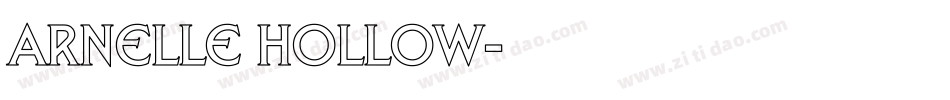 Arnelle Hollow字体转换